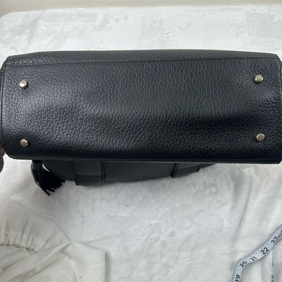 Kate Spade Southport Avenue Lydia Satchel Bag Black Pebbled Leather Top Handle - Picture 13 of 16
